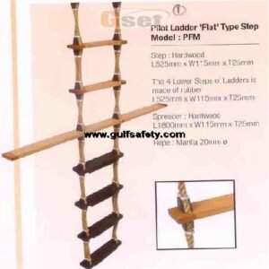Supplier of Pilot Rope Ladder with Flat Wooden Steps 25 Meter in UAE